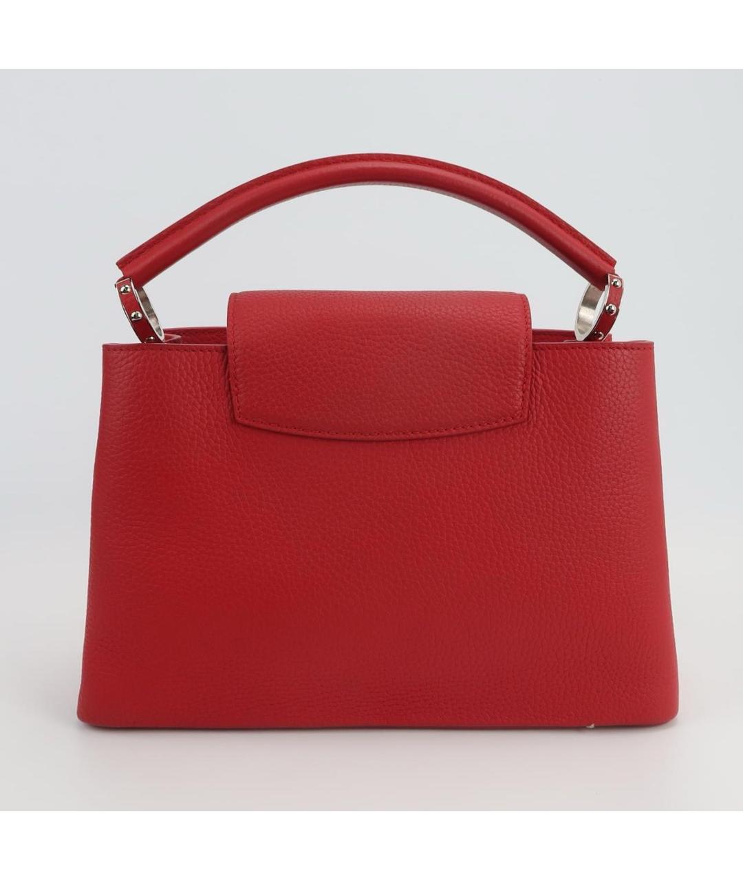 LOUIS VUITTON Красная кожаная сумка через плечо, фото 4