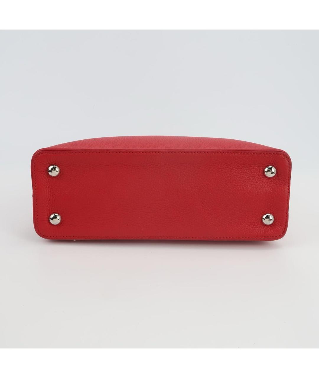LOUIS VUITTON Красная кожаная сумка через плечо, фото 5