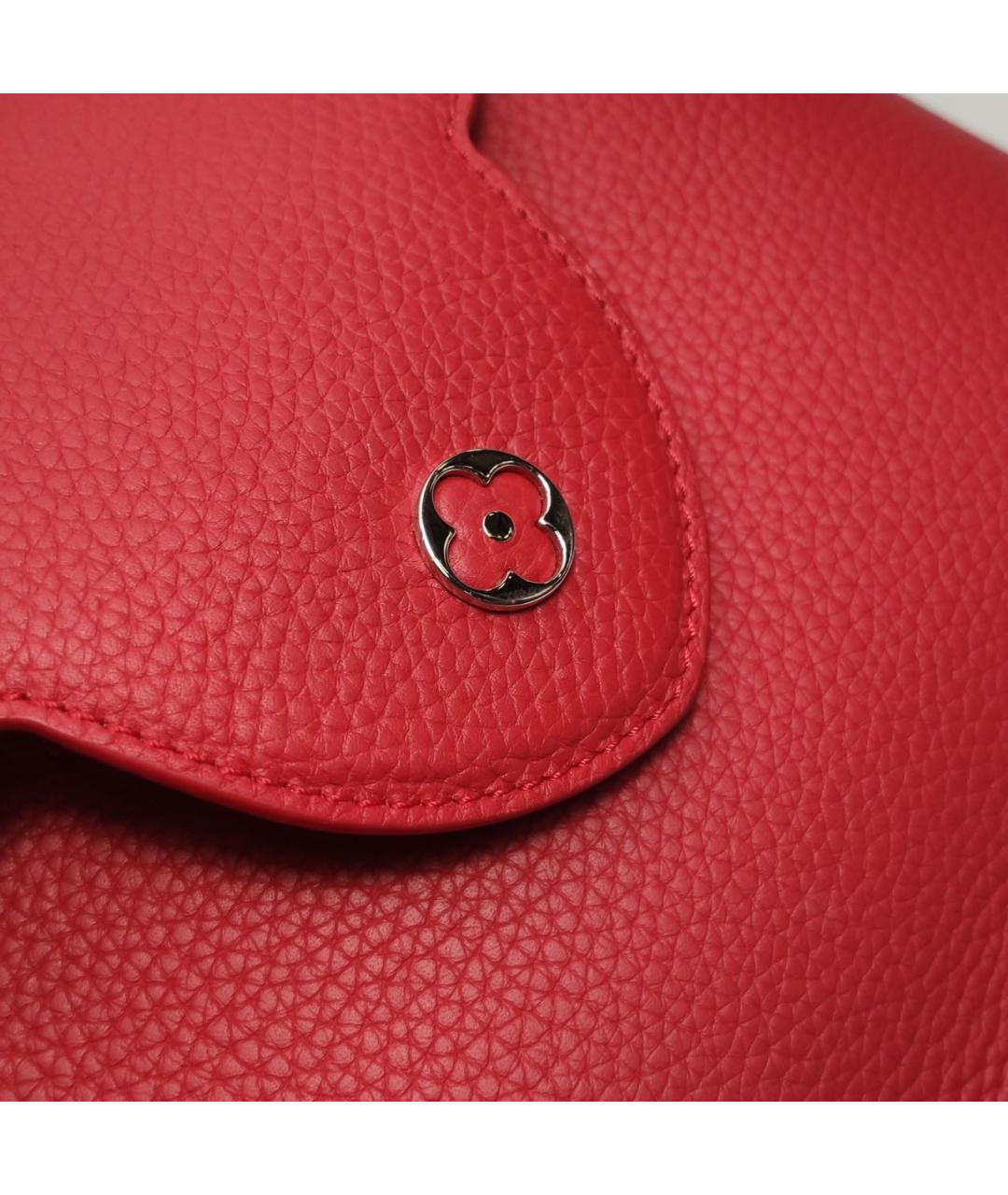 LOUIS VUITTON Красная кожаная сумка через плечо, фото 8