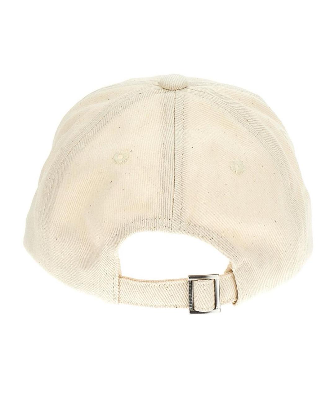 JACQUEMUS Бежевая хлопковая кепка, фото 3