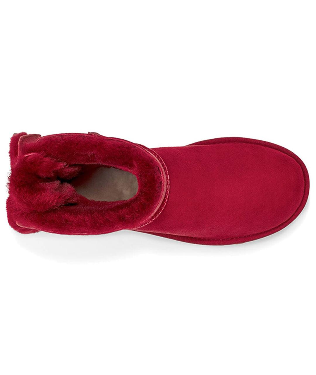 UGG AUSTRALIA Красные нубуковые ботинки, фото 5