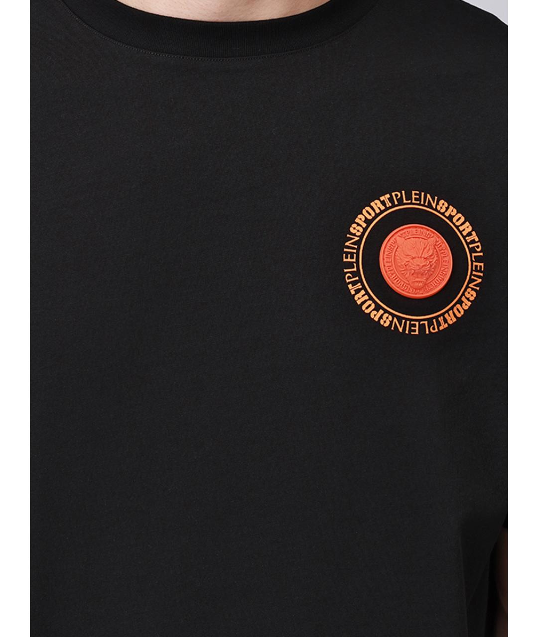 PLEIN SPORT Черная хлопковая футболка, фото 5