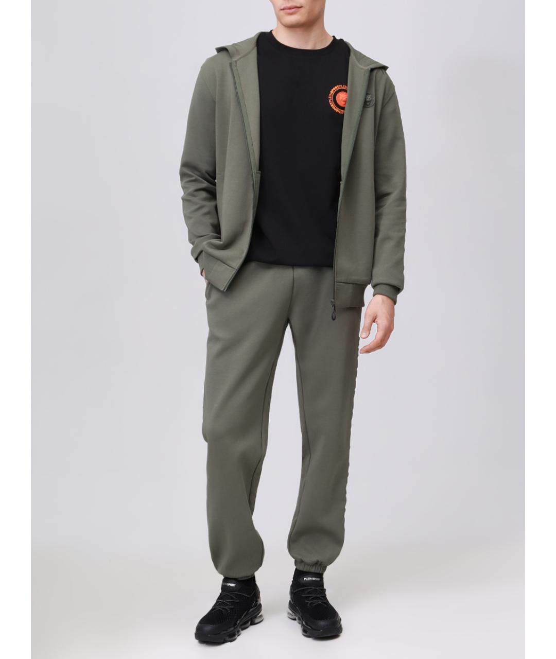 PLEIN SPORT Черная хлопковая футболка, фото 2