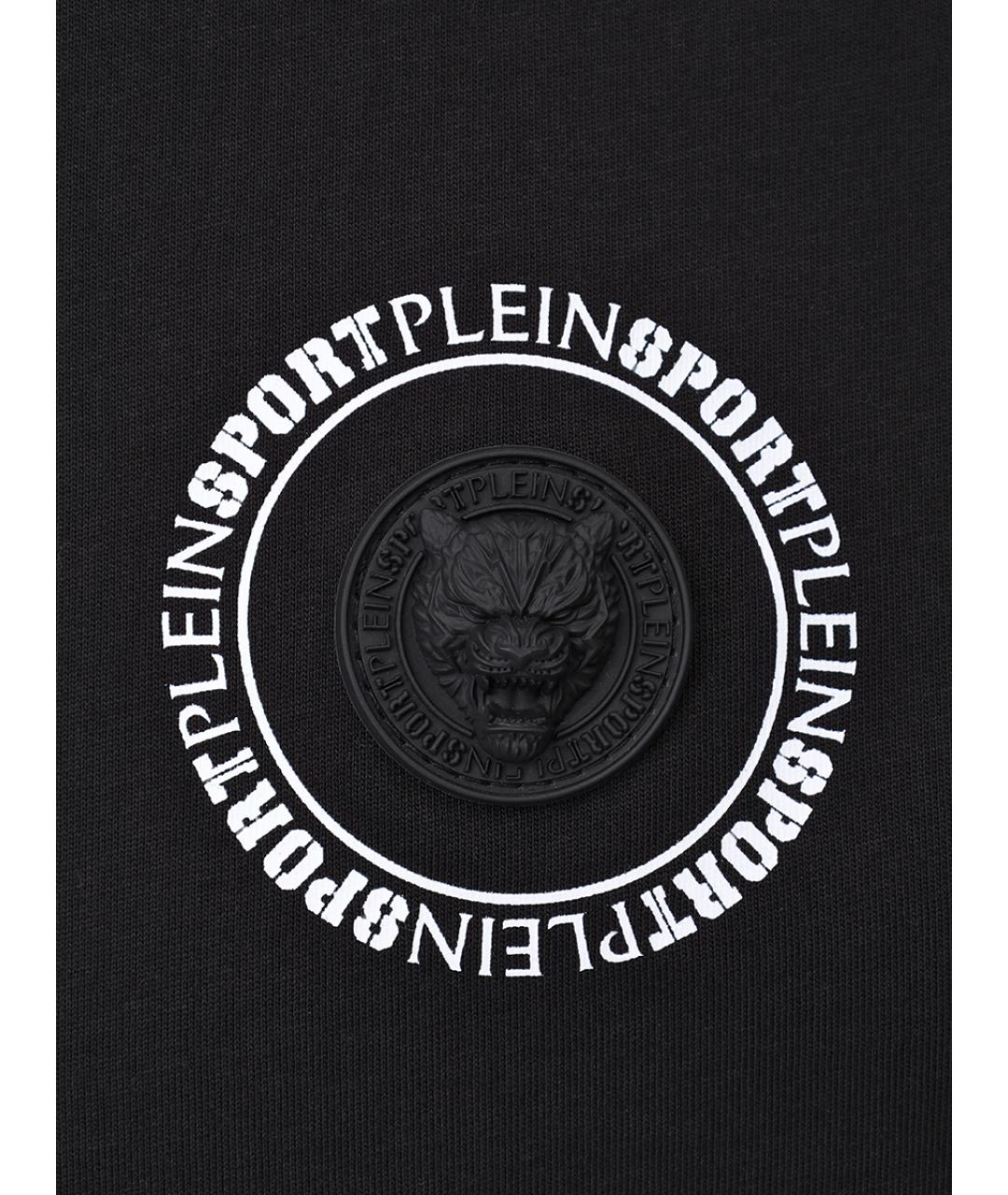 PLEIN SPORT Черная хлопковая футболка, фото 6