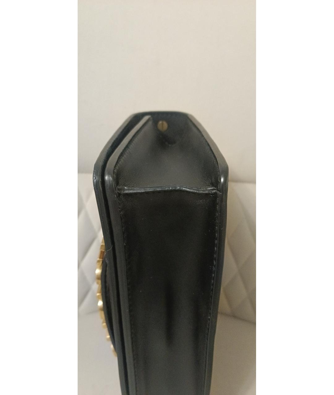 CHRISTIAN DIOR Черная кожаная сумка через плечо, фото 7