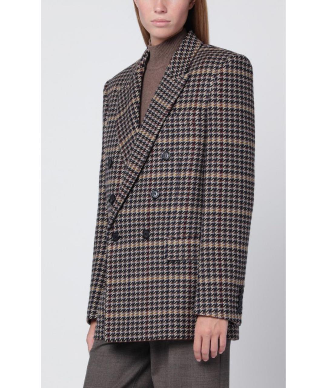 SAINT LAURENT Мульти шерстяной жакет/пиджак, фото 5