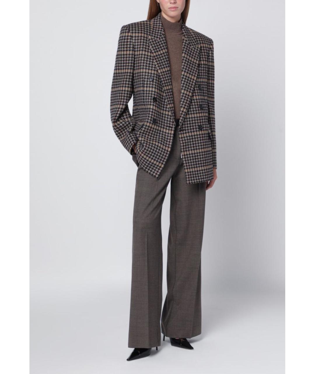 SAINT LAURENT Мульти шерстяной жакет/пиджак, фото 3