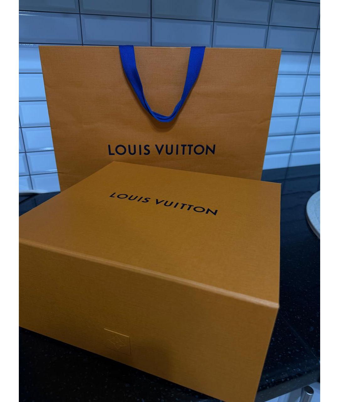 LOUIS VUITTON Коричневая кожаная сумка с короткими ручками, фото 4