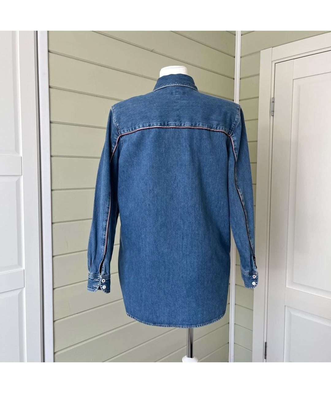 TOMMY HILFIGER Голубая хлопковая рубашка, фото 3