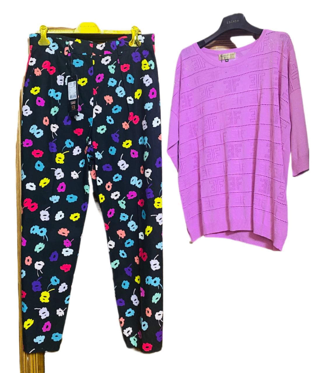 ESCADA Мульти хлопко-эластановый костюм с брюками, фото 8