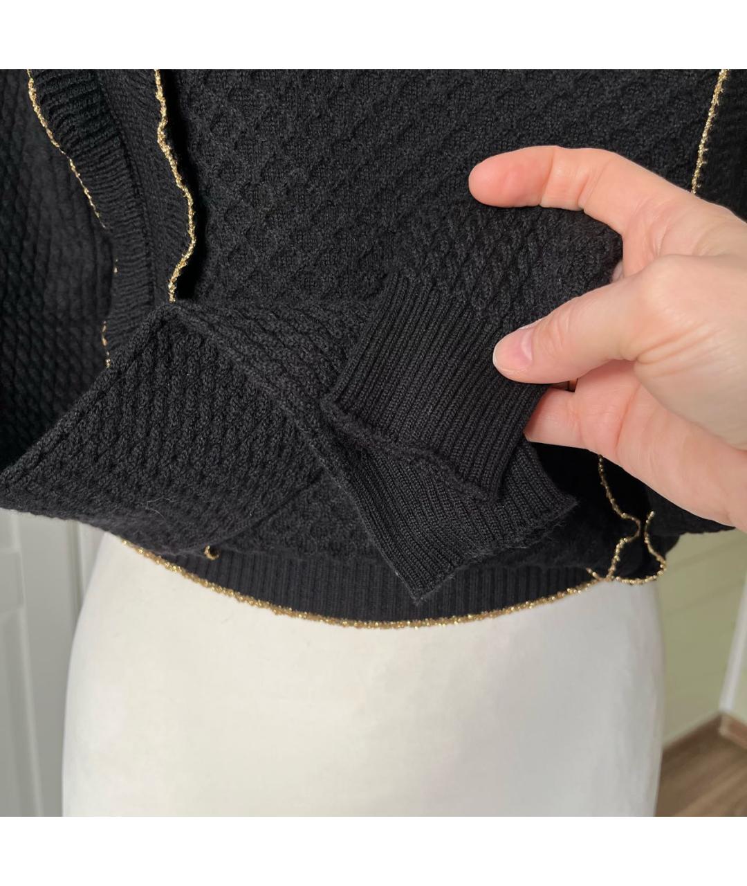 PHILOSOPHY DI LORENZO SERAFINI Черный шерстяной джемпер / свитер, фото 5