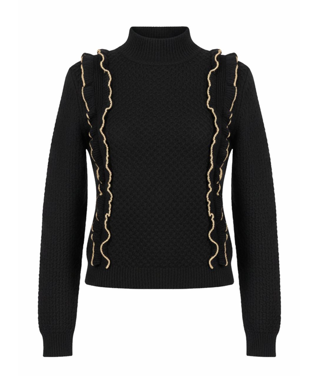 PHILOSOPHY DI LORENZO SERAFINI Черный шерстяной джемпер / свитер, фото 1