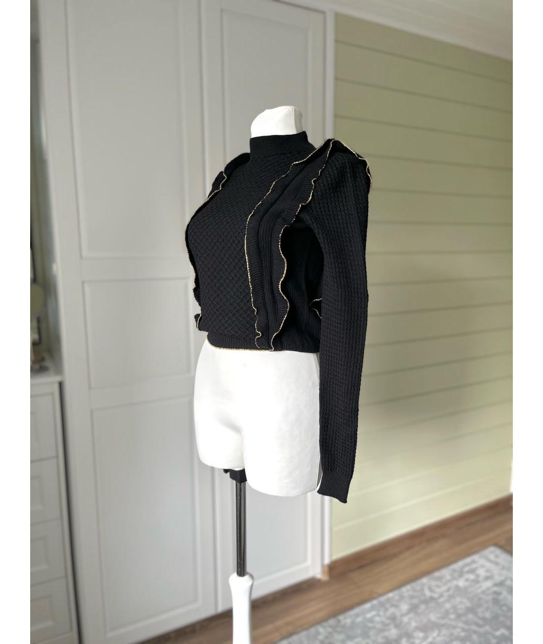 PHILOSOPHY DI LORENZO SERAFINI Черный шерстяной джемпер / свитер, фото 6