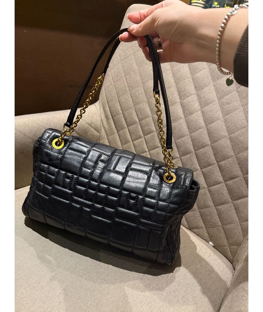 DOLCE&GABBANA Черная кожаная сумка через плечо, фото 3