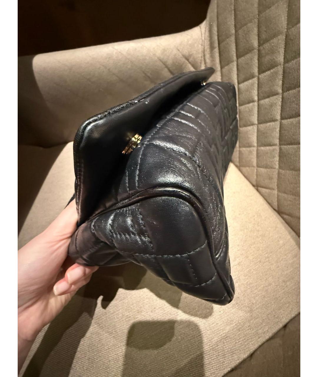 DOLCE&GABBANA Черная кожаная сумка через плечо, фото 7