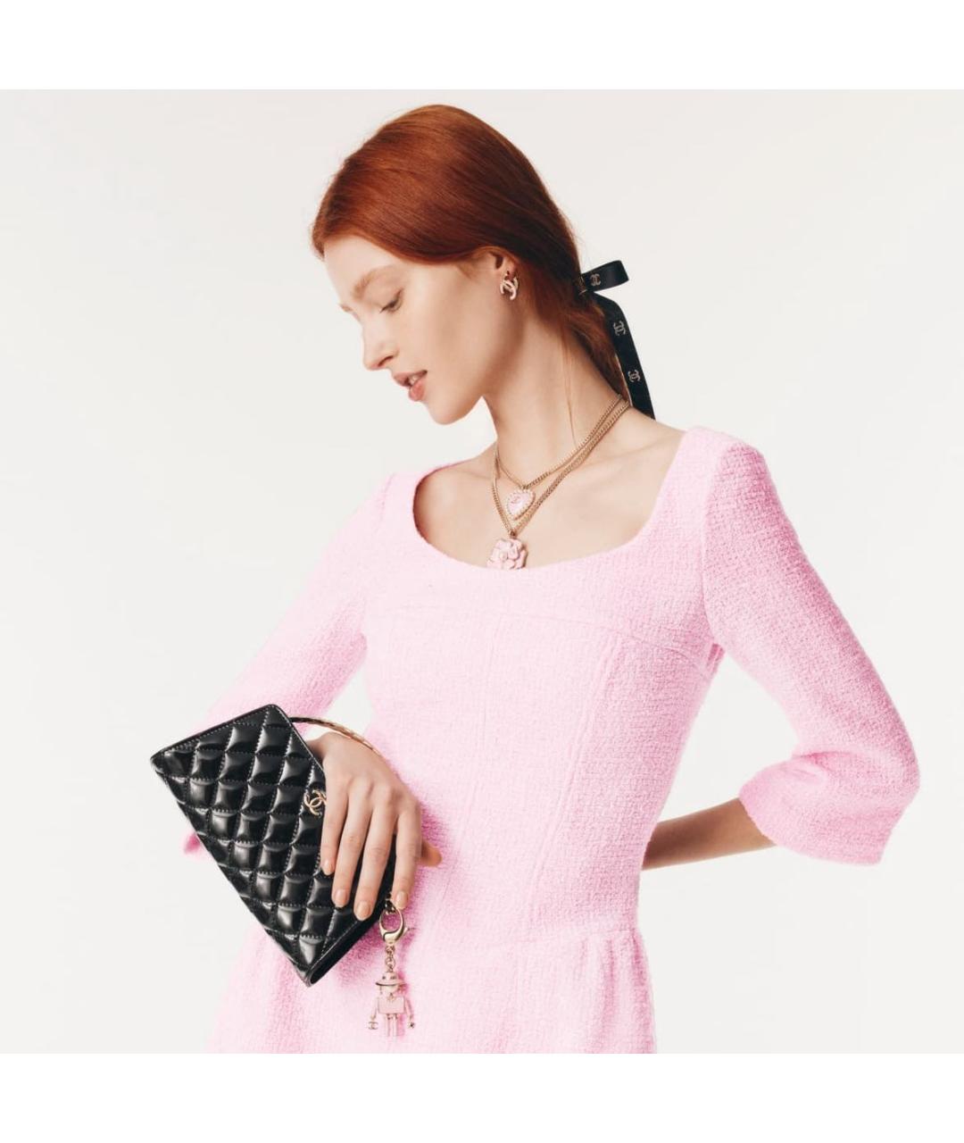 CHANEL Розовая металлическая булавка / брошь, фото 5