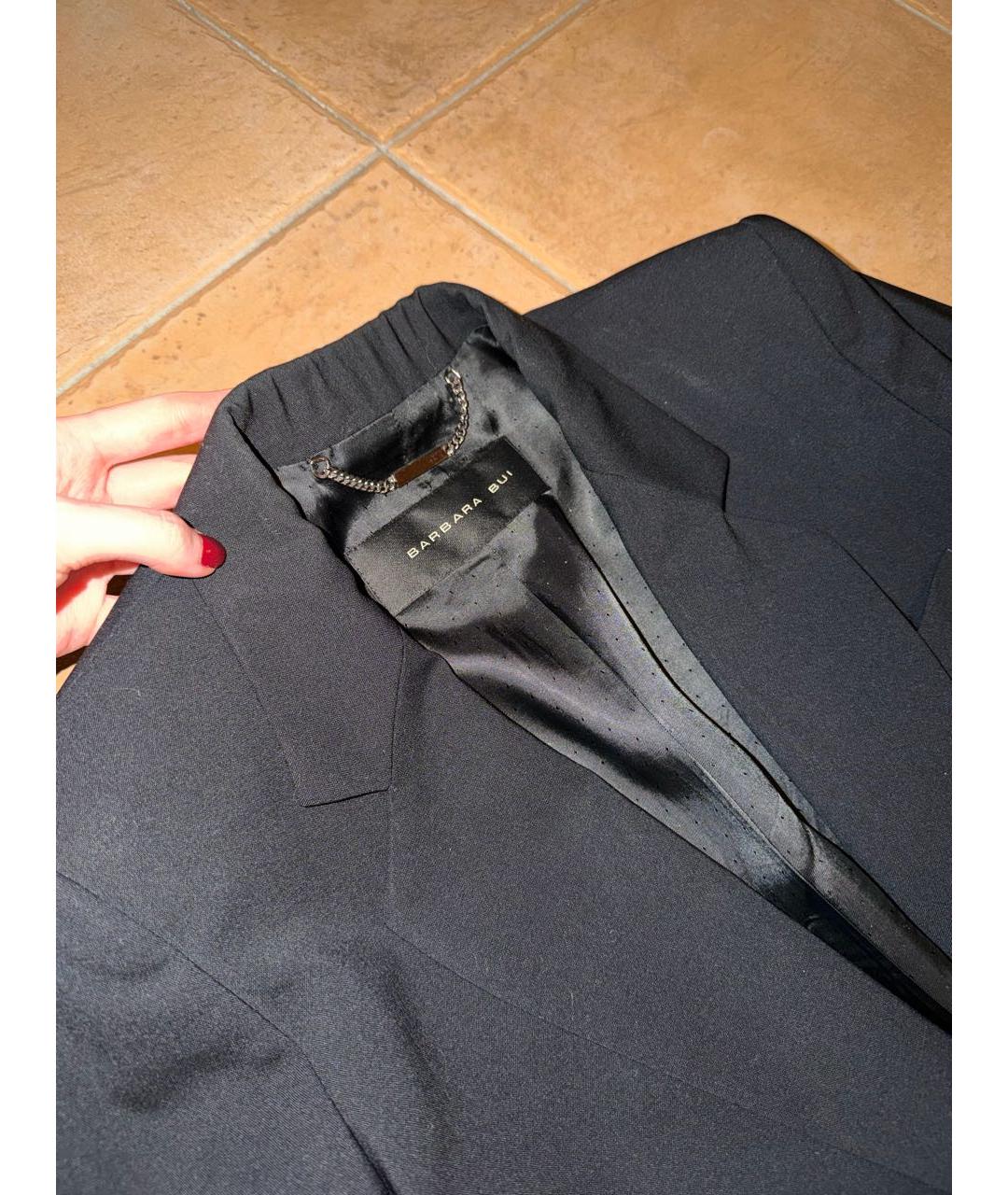 BARBARA BUI Черный шерстяной жакет/пиджак, фото 2