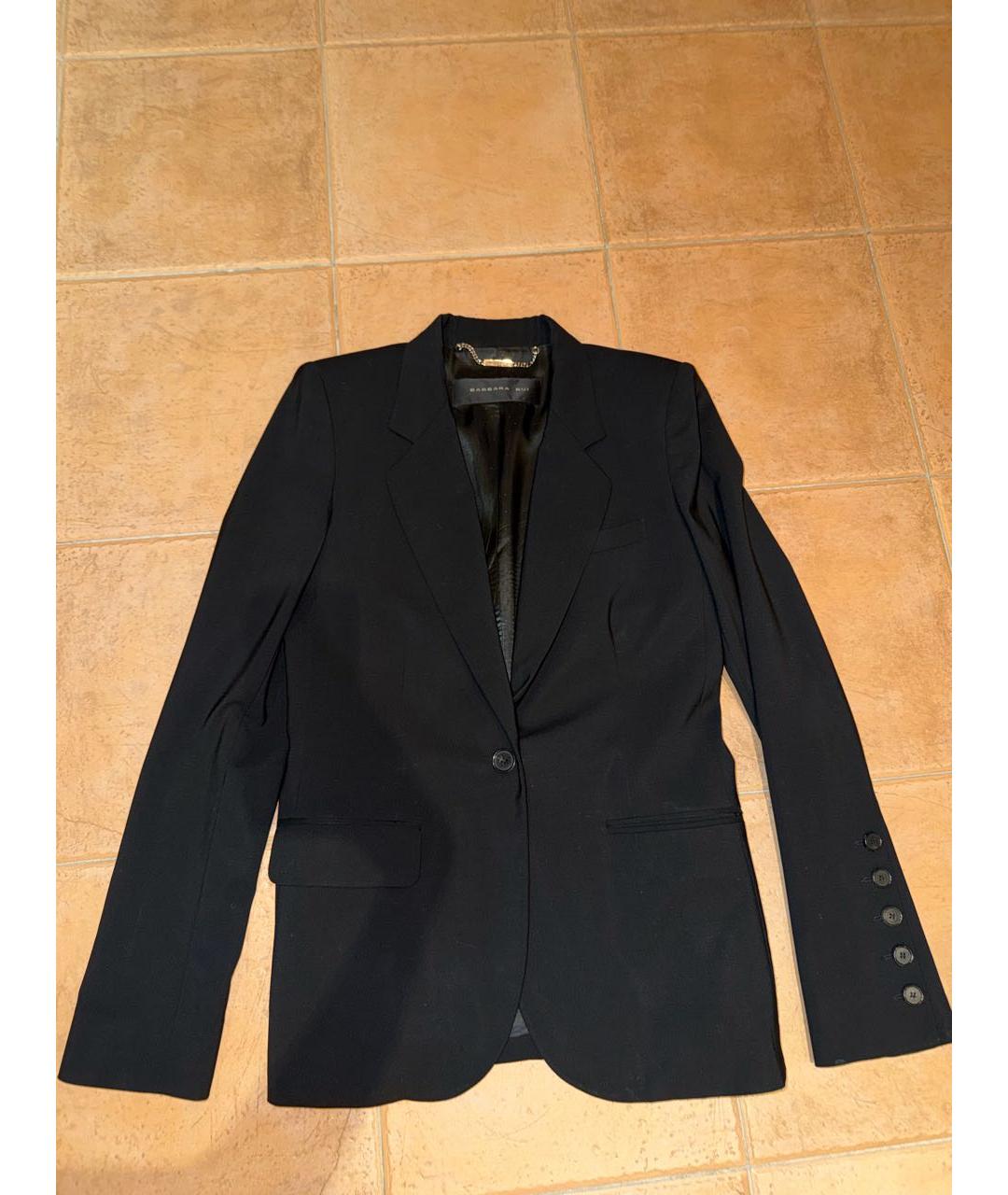 BARBARA BUI Черный шерстяной жакет/пиджак, фото 4