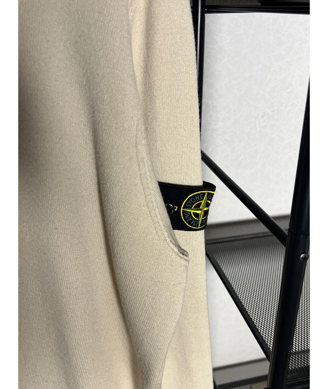 STONE ISLAND Бежевая шерстяная водолазка, фото 3