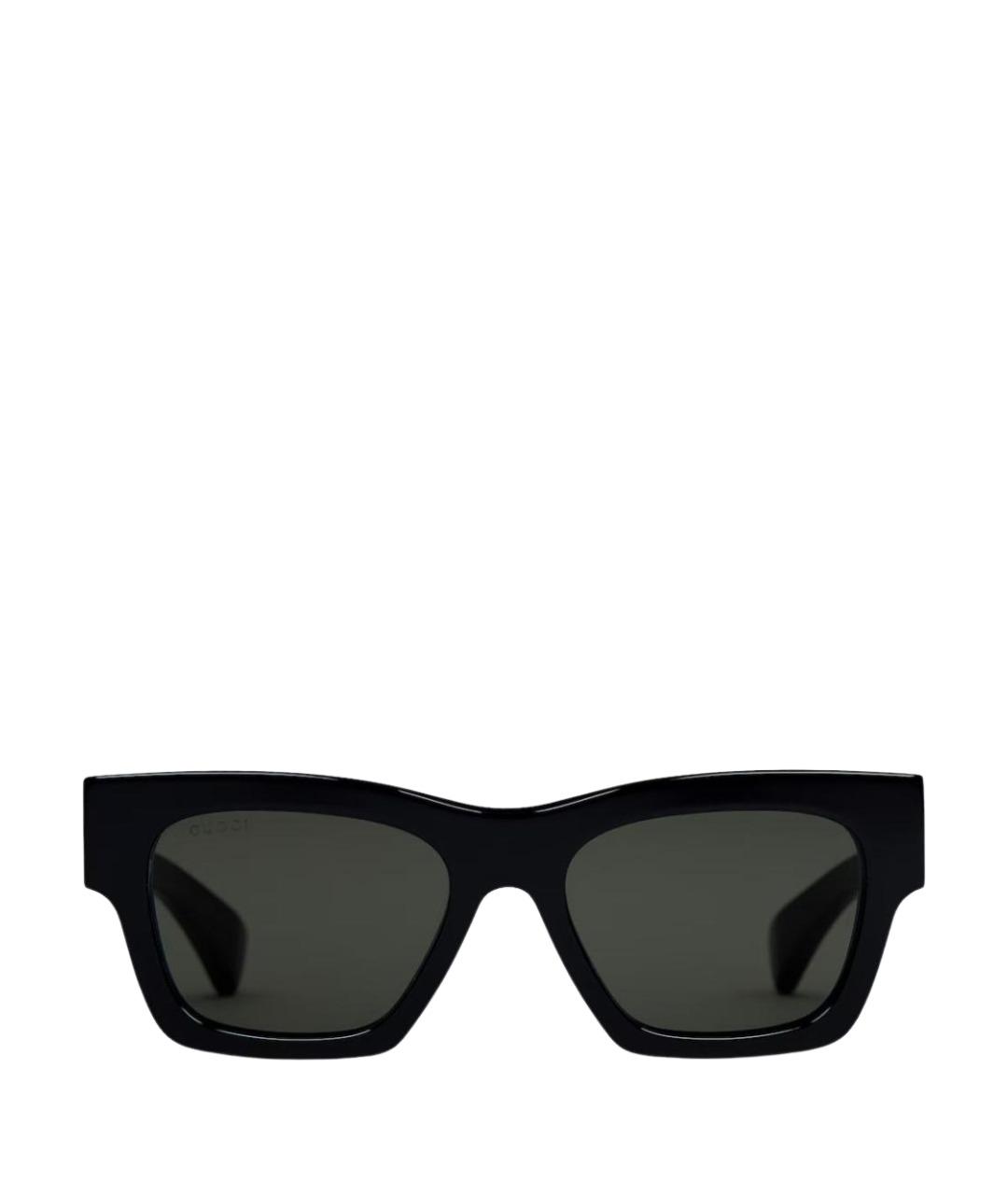 GUCCI Черные пластиковые солнцезащитные очки, фото 1