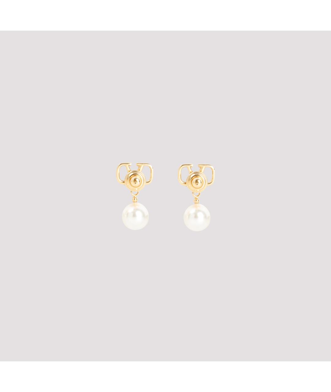 VALENTINO Золотые металлические серьги, фото 2