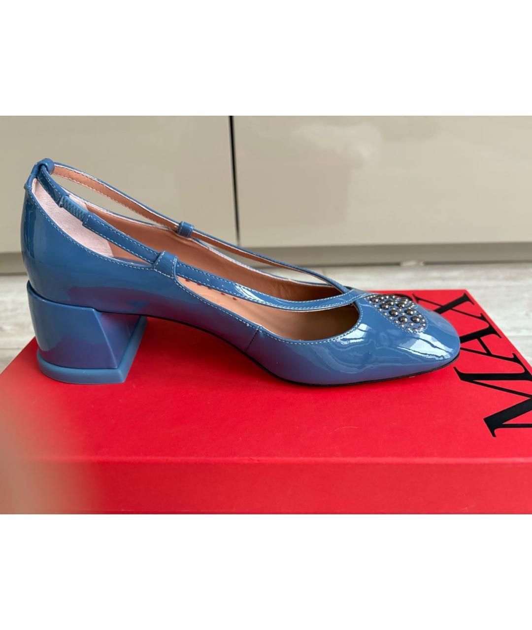 MAX&CO Голубые туфли из лакированной кожи, фото 5