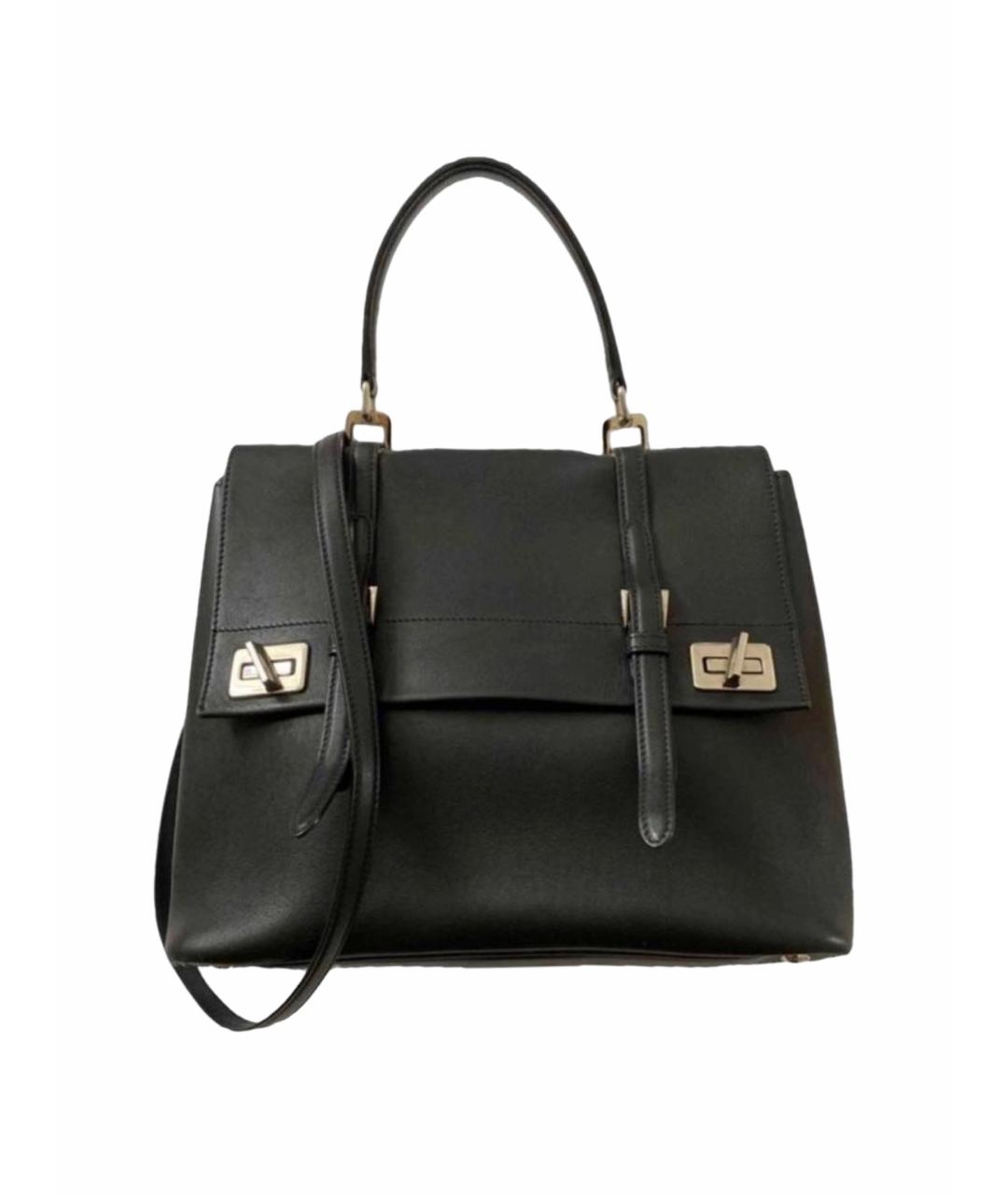 PRADA Черная кожаная сумка тоут, фото 1