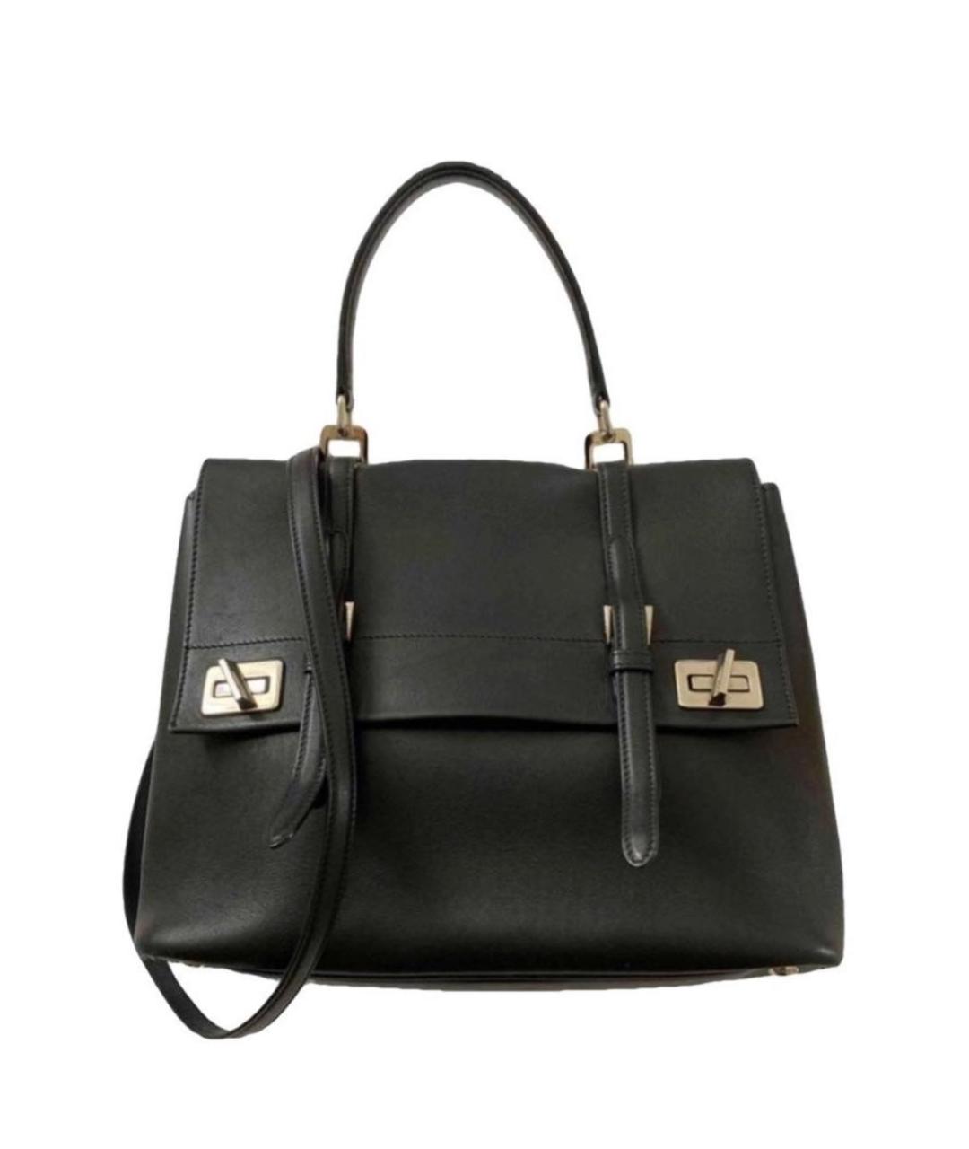 PRADA Черная кожаная сумка тоут, фото 3