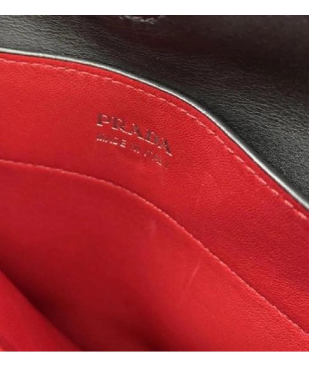 PRADA Черная кожаная сумка тоут, фото 4