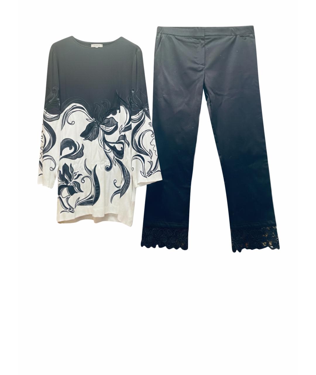 ESCADA Черный вискозный костюм с брюками, фото 1