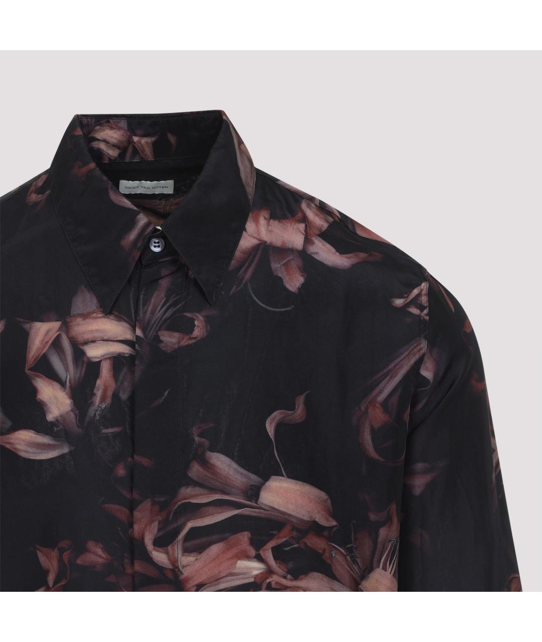 DRIES VAN NOTEN Мульти шелковая кэжуал рубашка, фото 3