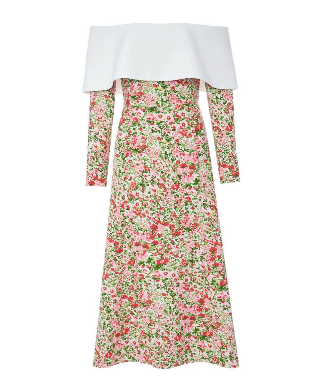 12 STOREEZ Мульти хлопко-эластановое коктейльное платье, фото 1