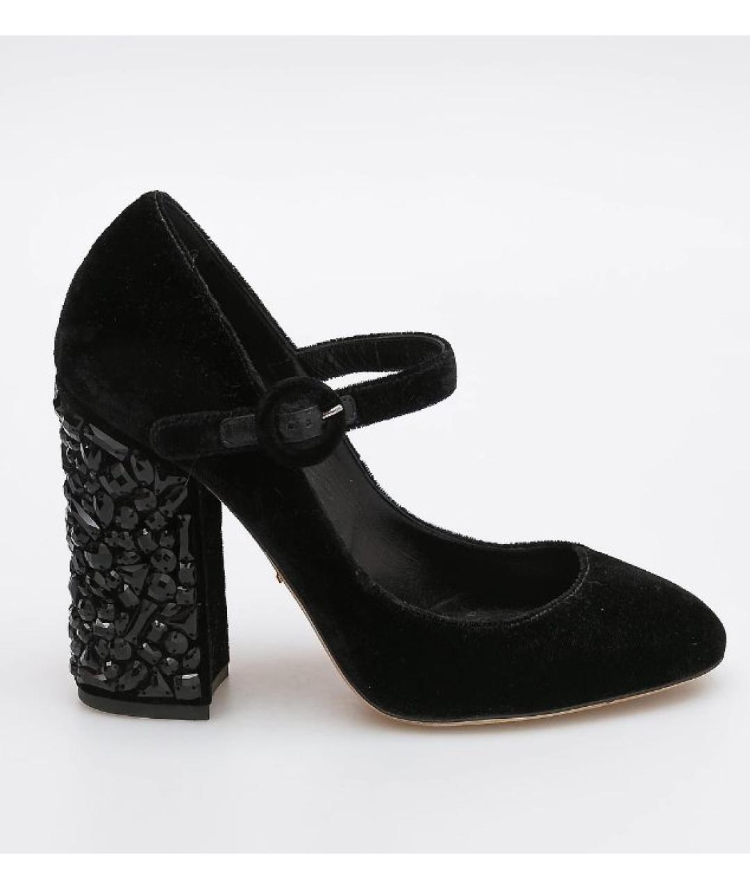 DOLCE&GABBANA Черные замшевые туфли, фото 2