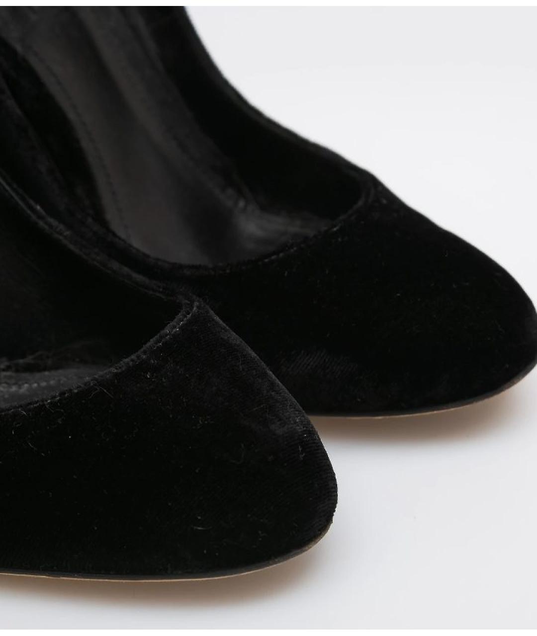 DOLCE&GABBANA Черные замшевые туфли, фото 5
