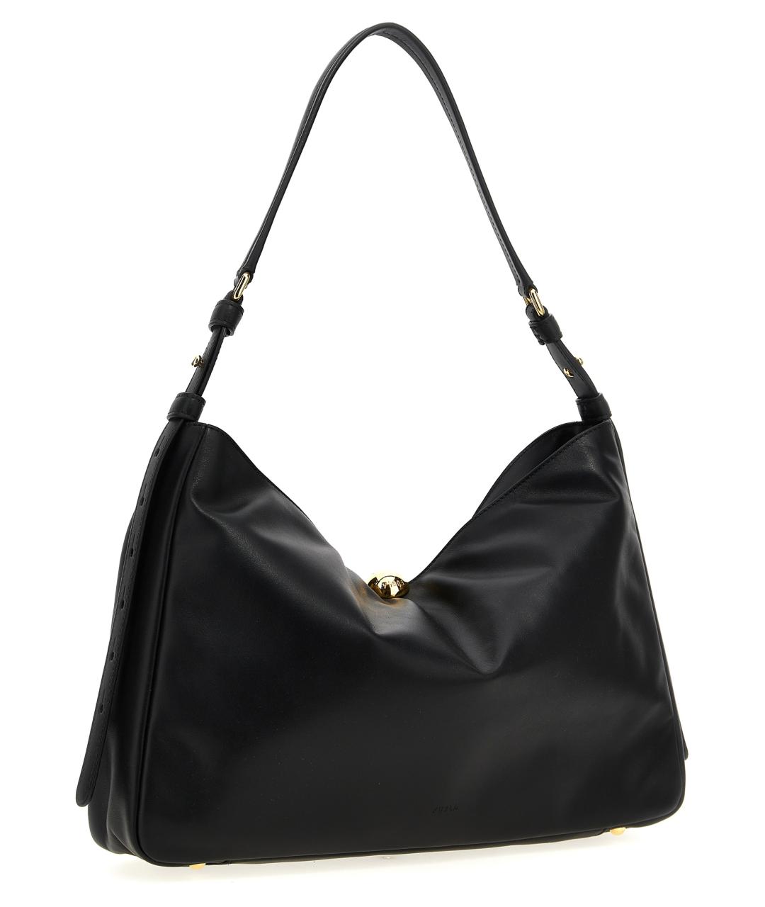 FURLA Черная кожаная сумка через плечо, фото 2