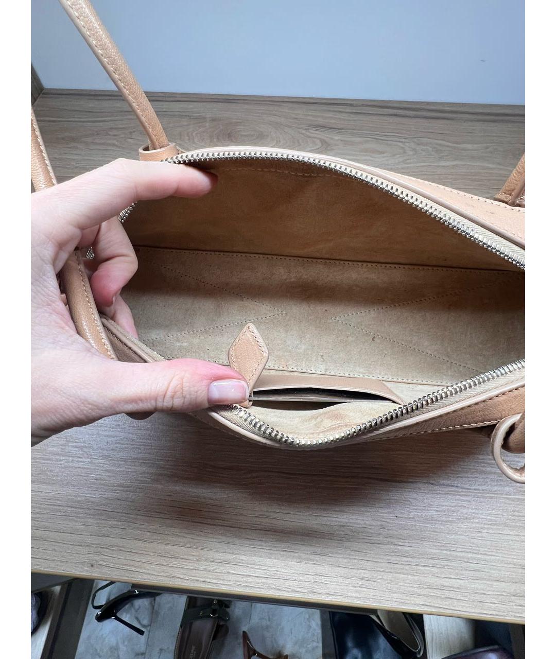 ALAIA Розовая кожаная сумка тоут, фото 4