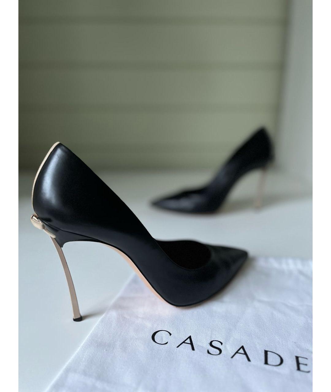 CASADEI Черные кожаные туфли, фото 2