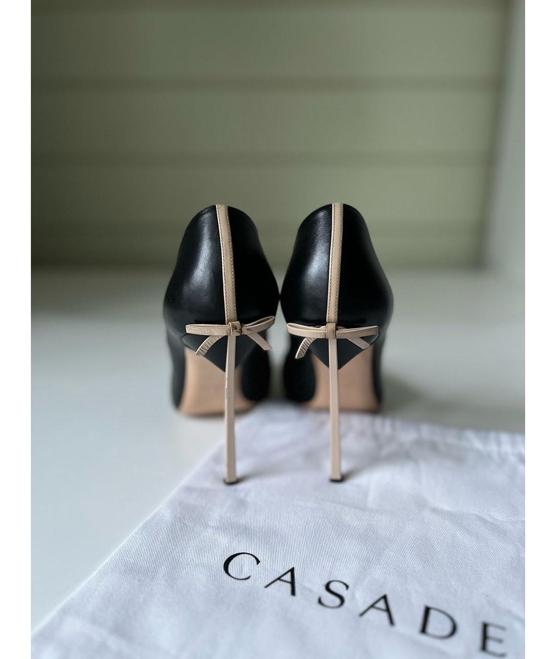 CASADEI Черные кожаные туфли, фото 3