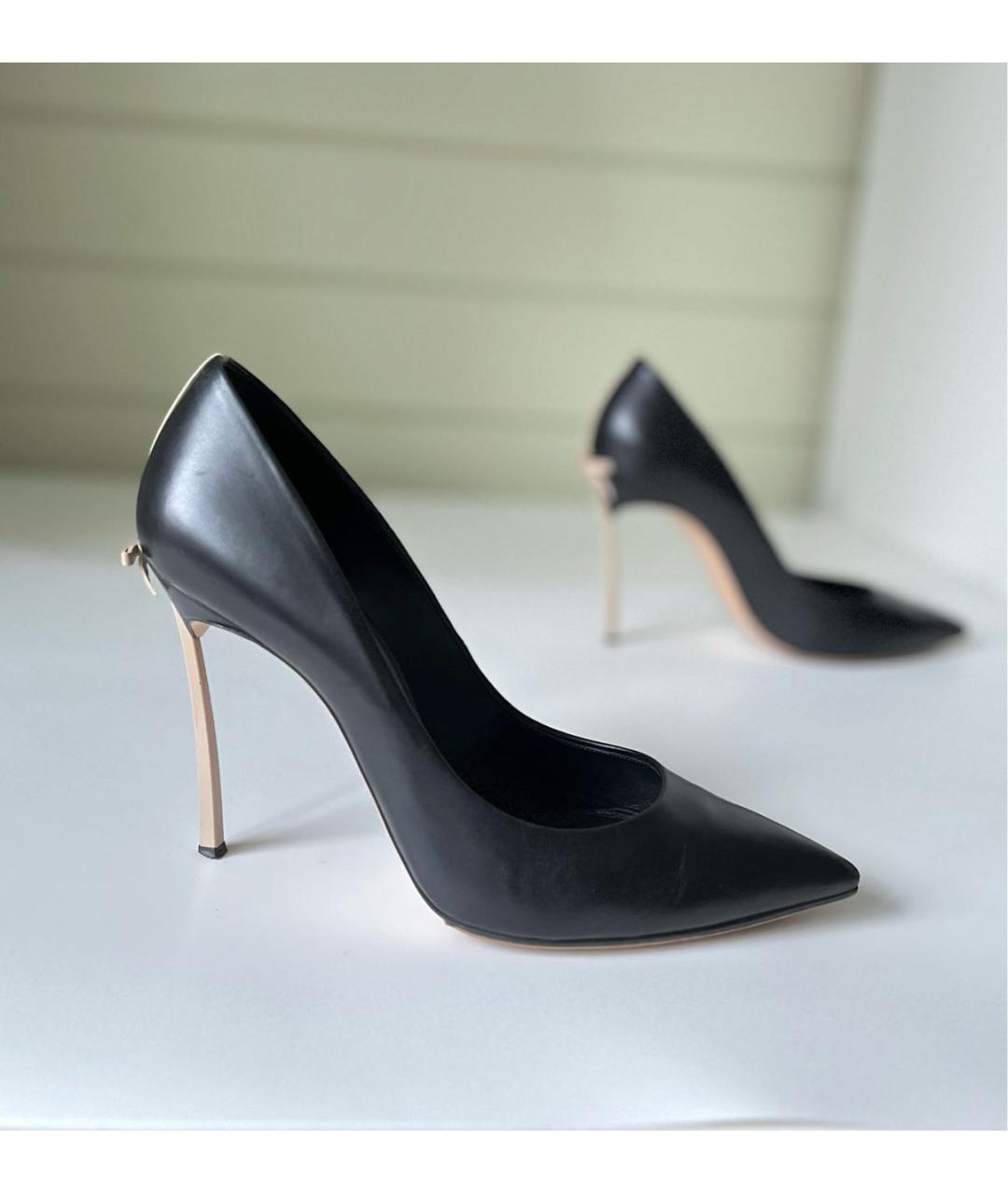 CASADEI Черные кожаные туфли, фото 9