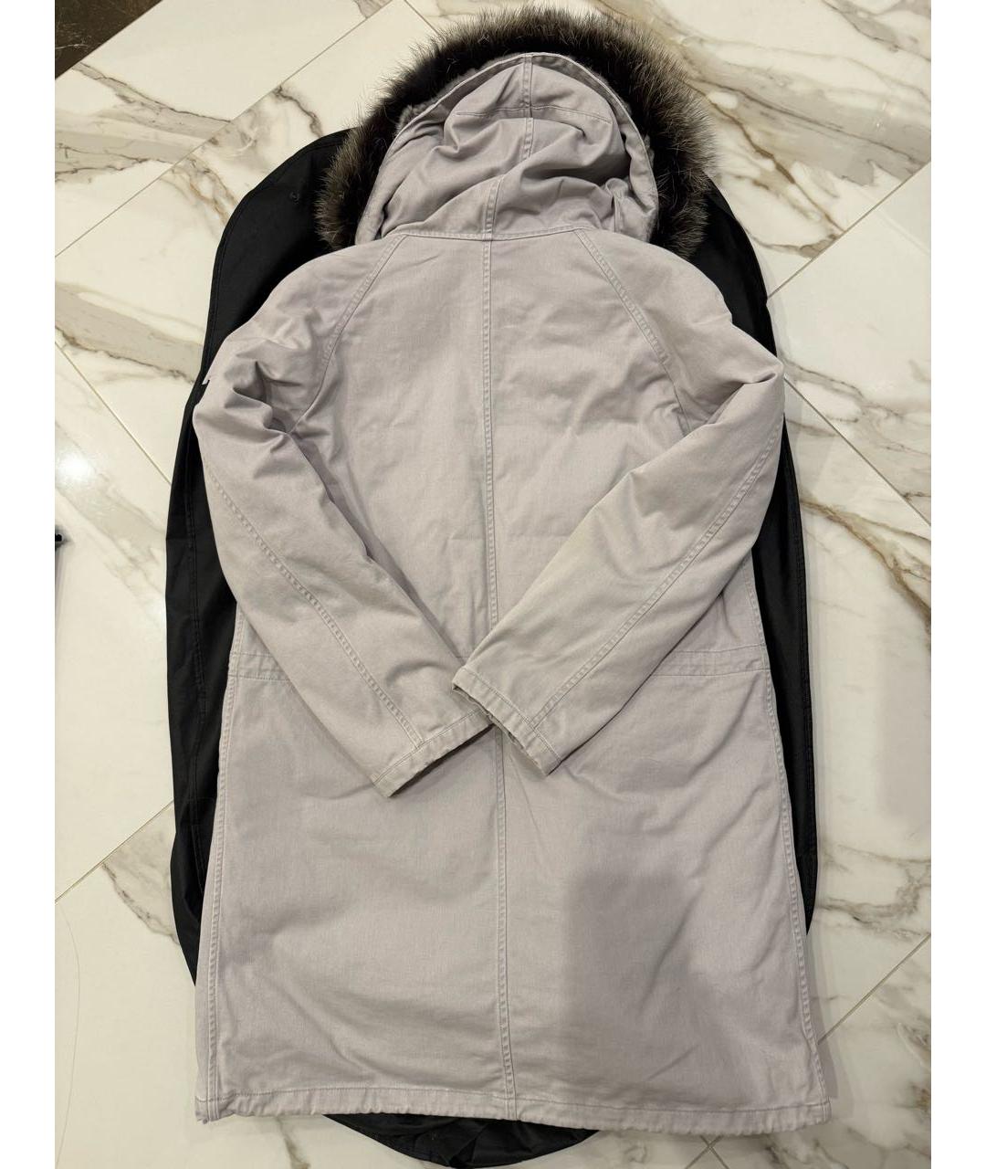 ARMY YVES SALOMON Серая хлопковая парка, фото 2