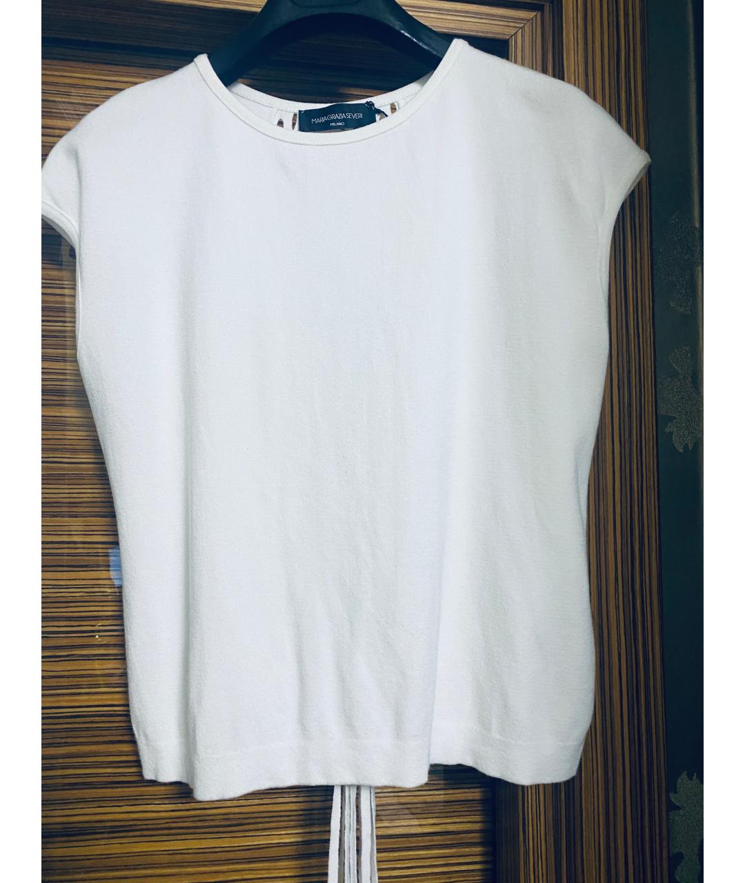 GIVENCHY Белый хлопко-эластановый костюм с брюками, фото 5