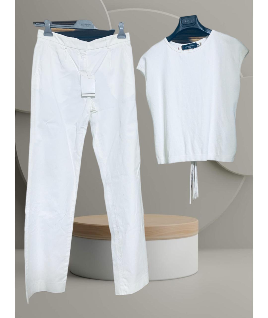 GIVENCHY Белый хлопко-эластановый костюм с брюками, фото 7