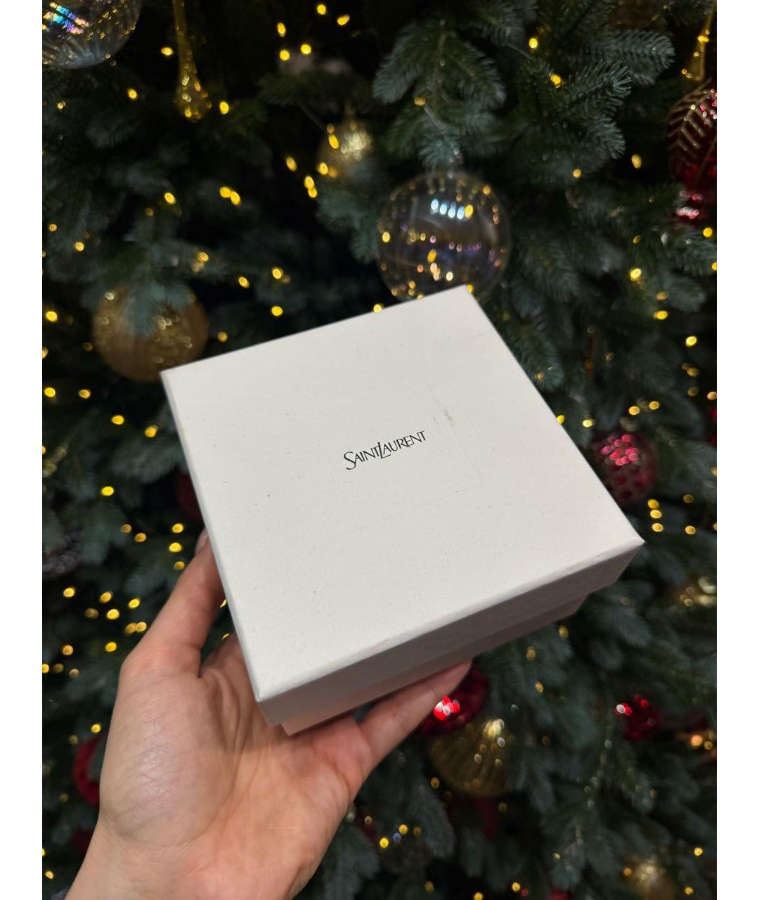 SAINT LAURENT Черный кожаный ремень, фото 6