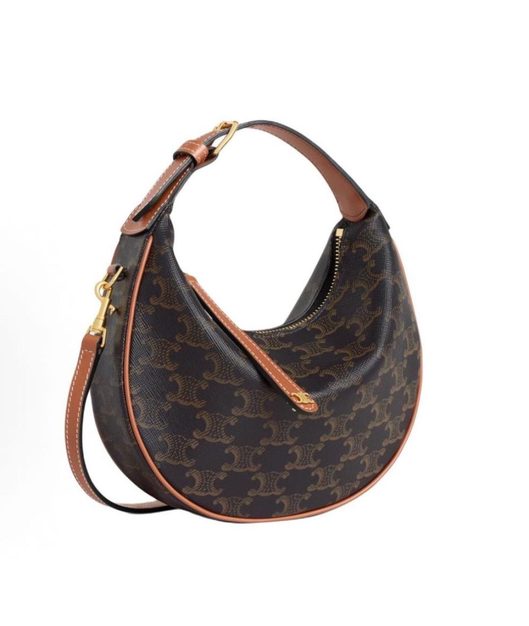 CELINE Коричневая сумка через плечо, фото 2