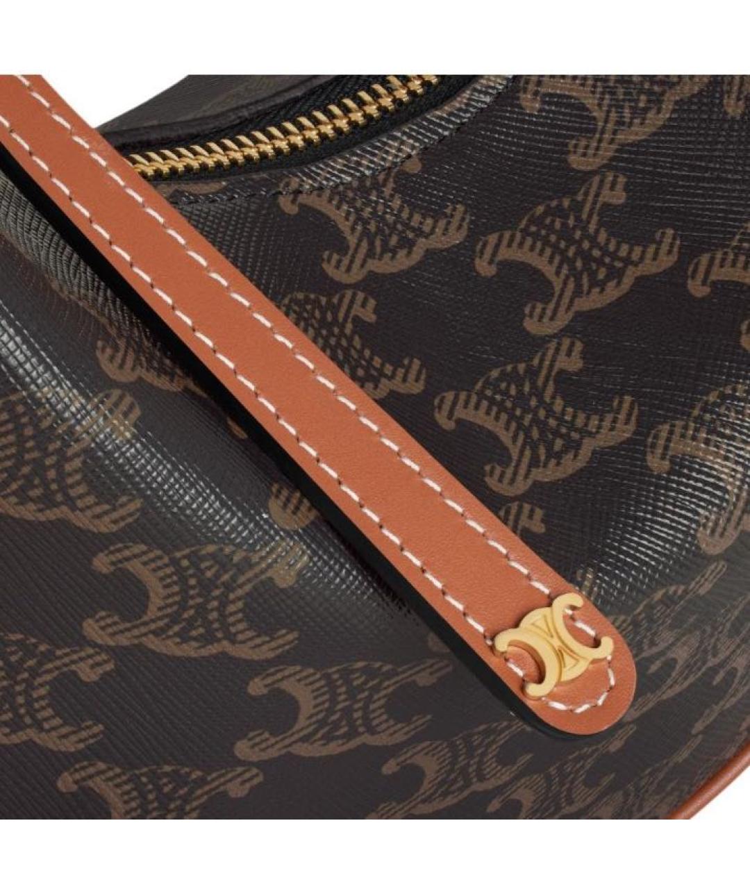 CELINE Коричневая сумка через плечо, фото 5