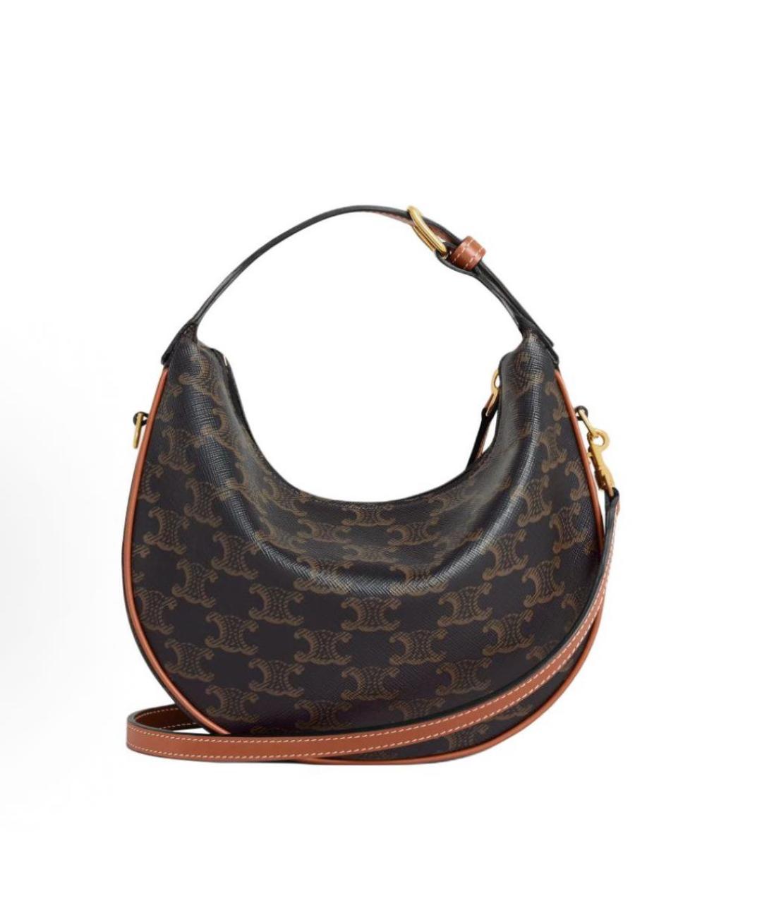 CELINE Коричневая сумка через плечо, фото 3