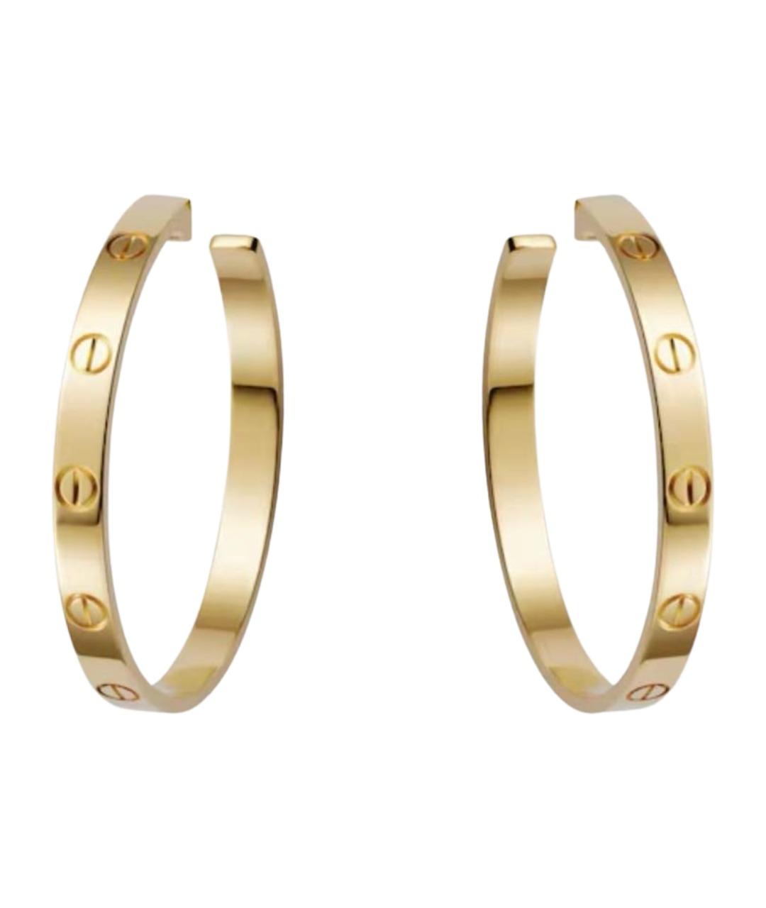 CARTIER Золотые серьги из желтого золота, фото 1