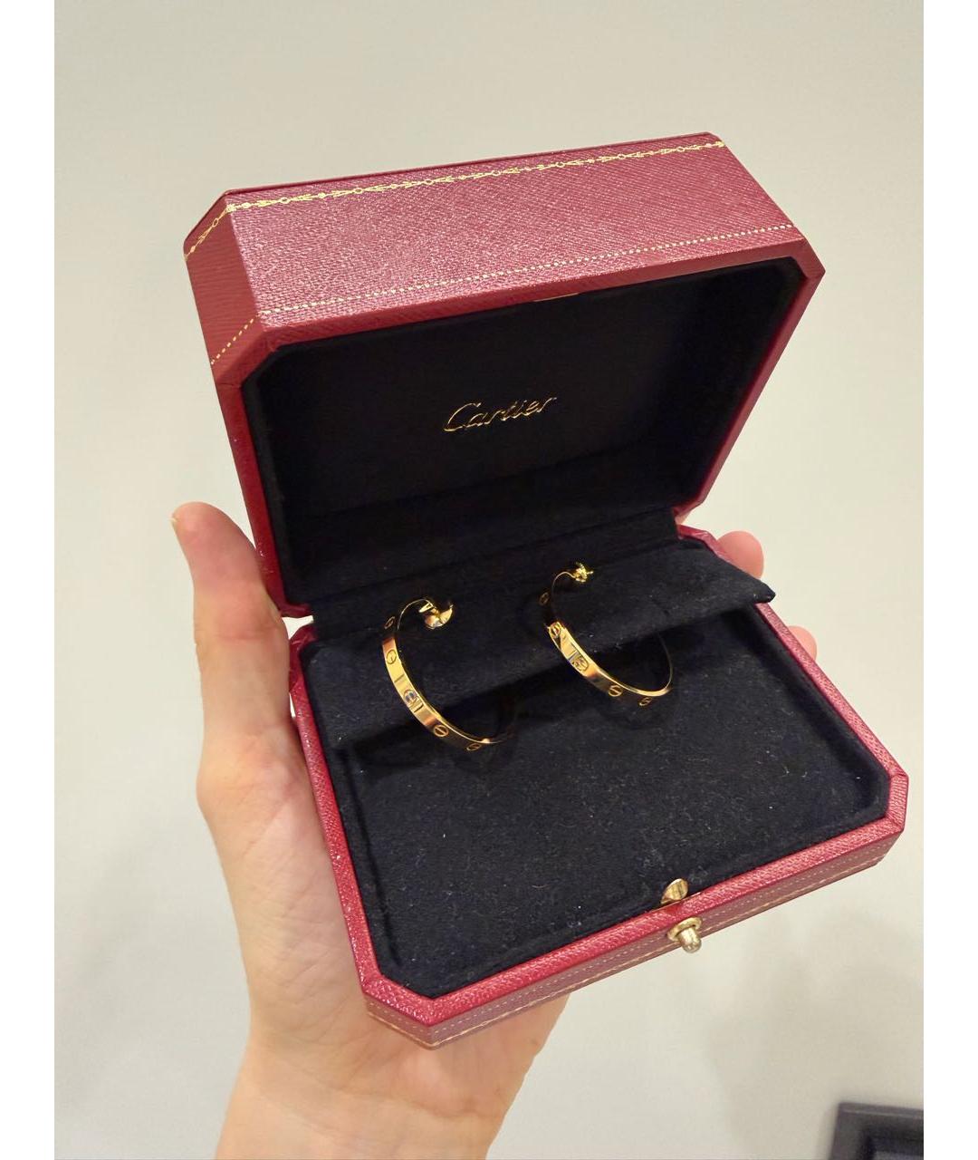 CARTIER Золотые серьги из желтого золота, фото 5