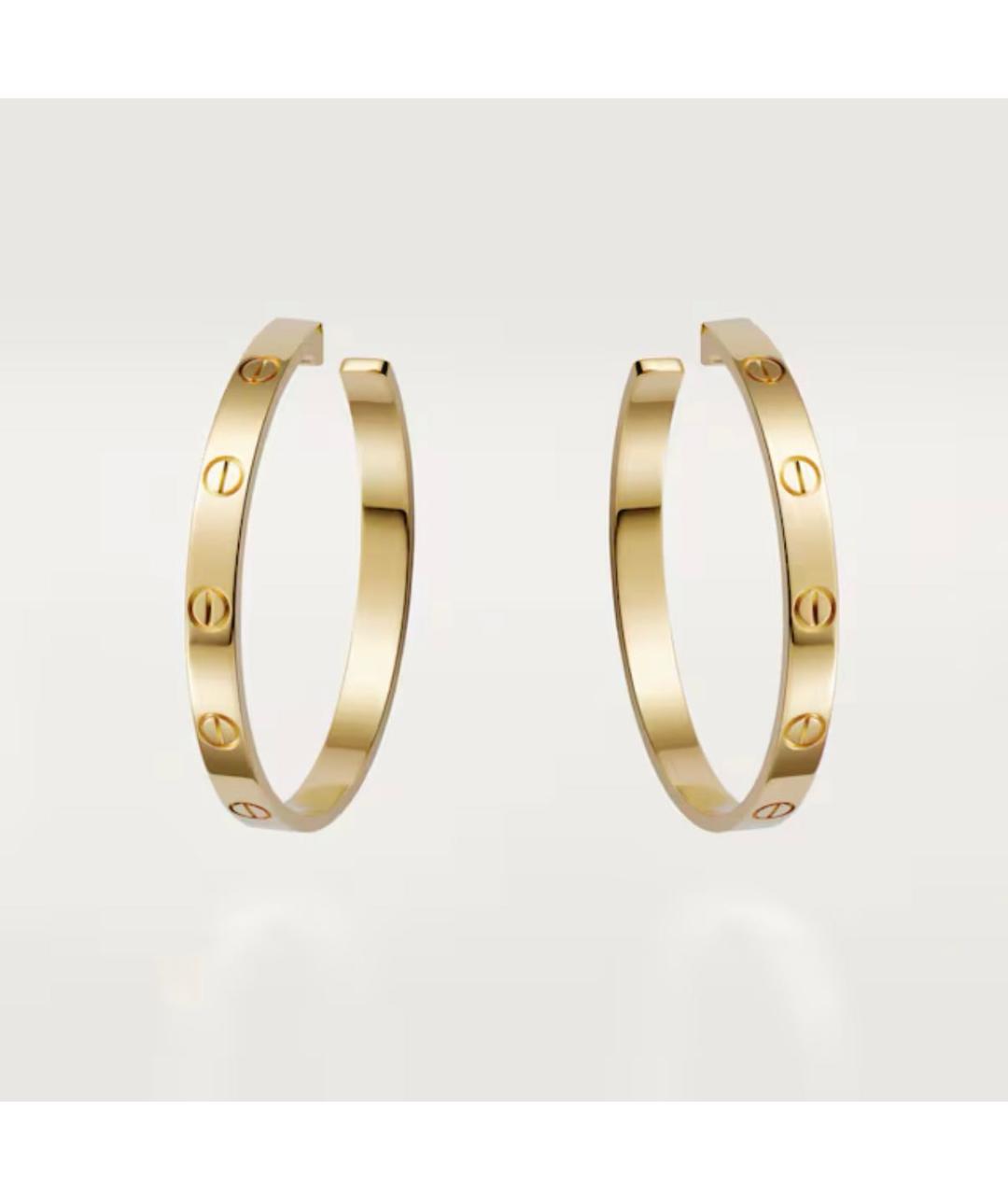 CARTIER Золотые серьги из желтого золота, фото 8