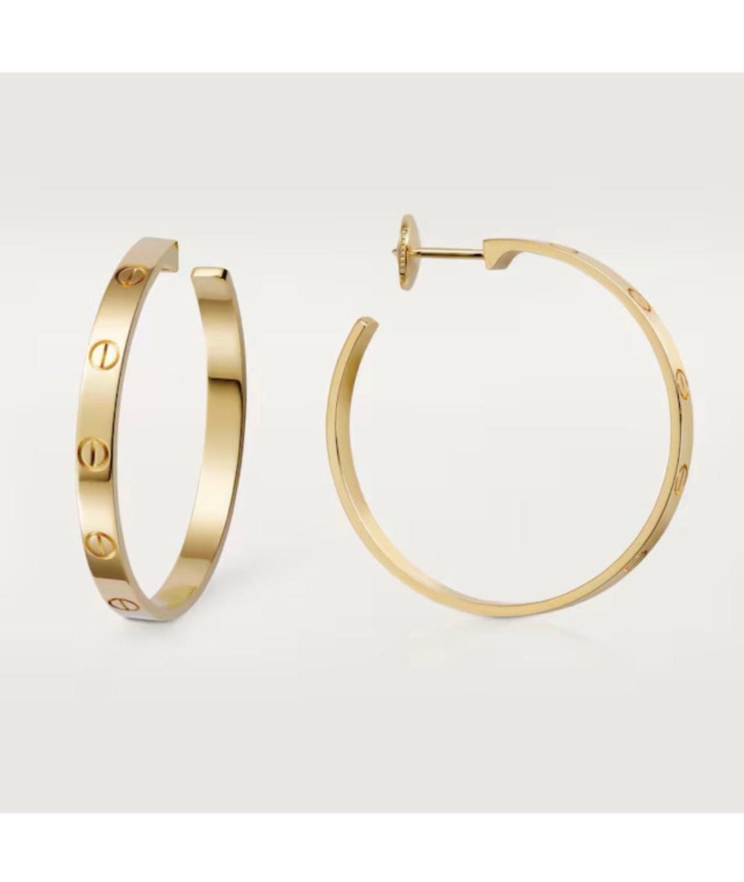 CARTIER Золотые серьги из желтого золота, фото 2